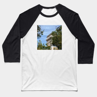 Paris Monument Arc de Triomphe Through Leaves Baseball T-Shirt